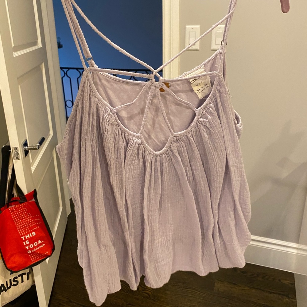 Free People Light Purple Tank Top
